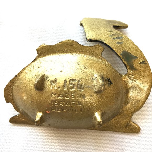 Camel Brass Trinket Ashtray Isreal Souvenir - Picture 5 of 7